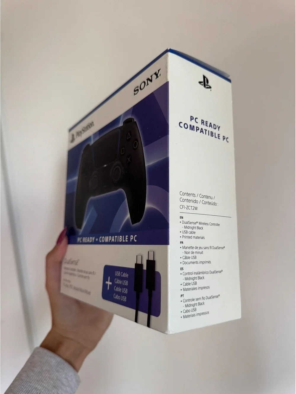Sony PlayStation 5 DualSense Wireless Controller Midnight Black + USB Cable